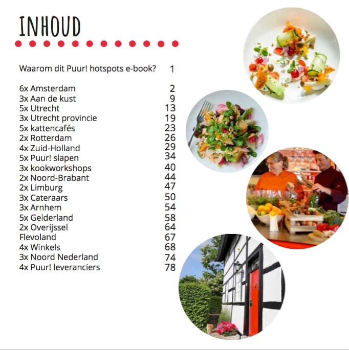 Inhoud Puur! hotspots e-book